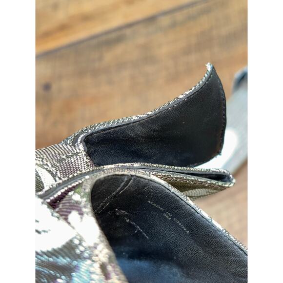 Womens Rebecca Minkoff‎ Giana Espadrille Bow Sandals Purple Slides Size 9M - Picture 7 of 13